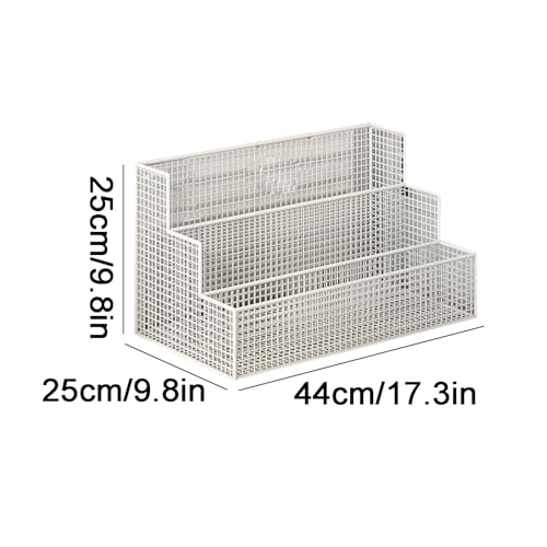 Aktenkorb aus Eisen, dreilagig, Schreibtisch-Aktenorganisator, Mehrzweck-Aktenkorb, Arbeitszimmer, Aktenkorb mit großer Kapazität von ETHORY