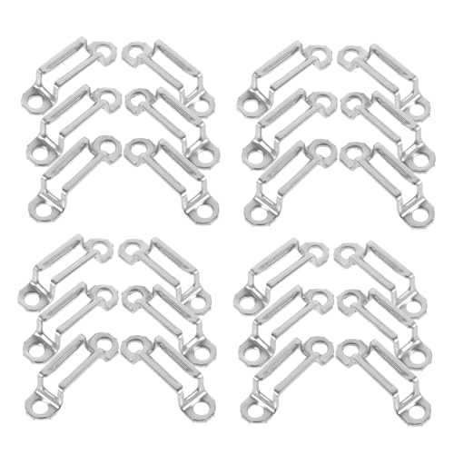 ETHZZLE 1 Satz Edelstahlverbinder, Möbelbefestigungsschnalle, Unsichtbarer Verschluss, Unsichtbarer Möbelbeschlag Befestigungssatz, Möbelverschluss Und Schrauben, Vollständig Geöffneter von ETHZZLE