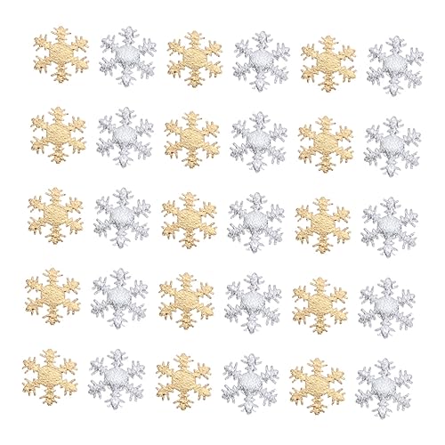 ETHZZLE 200 Stück Schneeflocken Weihnachtskonfetti Schneeflocken Streusel Weihnachtskonfetti Layout Künstliche Schneeflocken Weihnachtsdekoration Schneeflocken Konfetti Mittelstücke von ETHZZLE