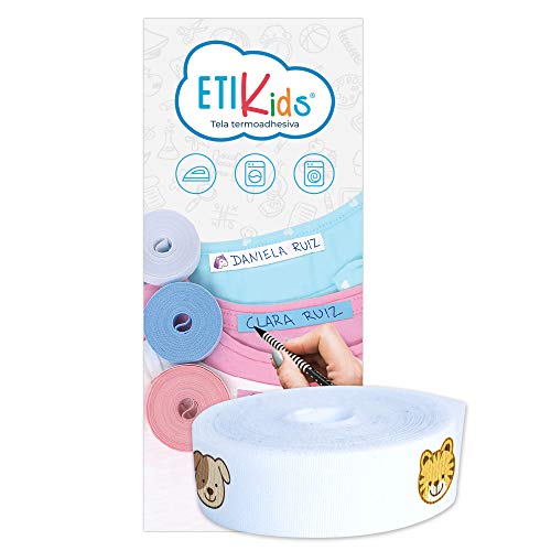 Stoff zum Etikettieren von Kleidung. Beschriften Sie roll um den Namen zu schreiben und die Kleidung der Kinder zu markieren (Tiere) von ETIKIDS