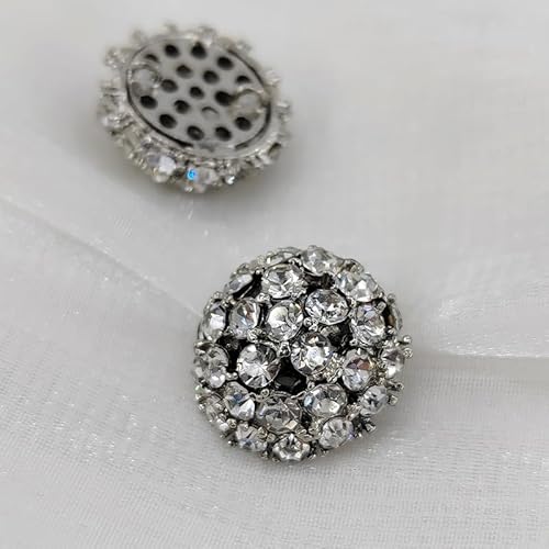 ETQWDXOL CVBFGH 25 MM Strass Ösenknöpfe Von Kleidung Blume Entworfen Große Nähen Mode Dekor Metallknopf for Kleidungsstück von ETQWDXOL