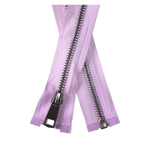 ETQWDXOL CVBFGH 30/40/50/60/70/80 cm 5# Bunte Open-end Auto Lock Gun Schwarz Metall DIY Handwerk for Tasche Kleidungsstück Kleidung(Purple,30cm) von ETQWDXOL