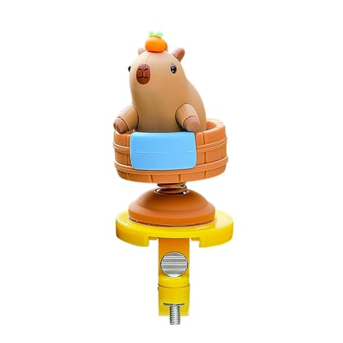 ETUCYNG Motorrad -Lenkerdekorationen, Fahrrad -Lenkerdekoration | Swing Capybara -Figur für Motorrad - Cartoon Capybara Figure Tierzubehör für Roller und Motorräder von ETUCYNG