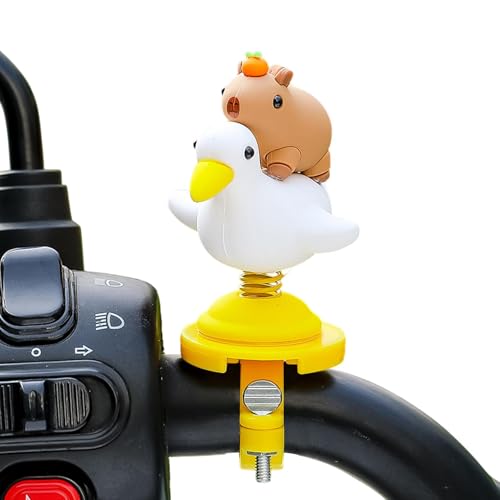 ETUCYNG Motorradlenkerndekor, Motorradlenkanweisungen, Swing Capybara -Figur für Motorrad, Lustige Cartoon Capybara -Figur für Fahrradmotorrad -Roller -Lenker von ETUCYNG