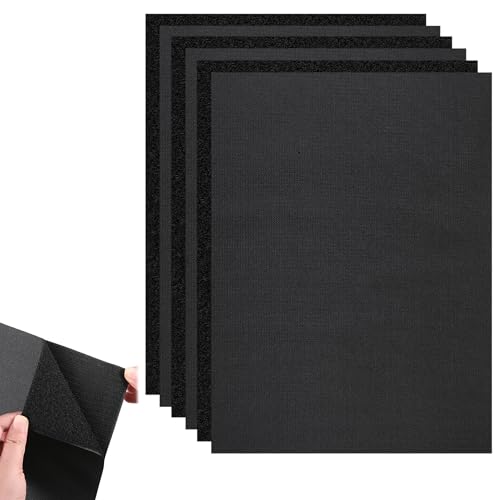 EUIOOVM 3er-set Klettband zum Nähen, 20 x 30cm Klettverschluss zum Nähen, Nicht Klebender Nylonstoffbefestiger zum Nähen, Klettband Breit für Stoff Textilien, Kleidung, Schuhe Schwarz von EUIOOVM