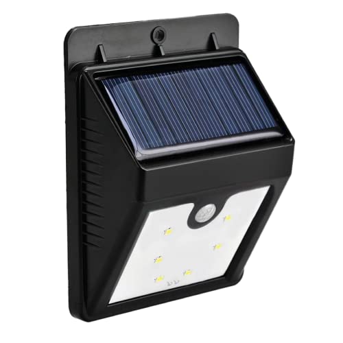 EURO MARKETING MANUFACTURING LED mit Sensor und Solarpanel, Schwarz, unica von EURO MARKETING MANUFACTURING