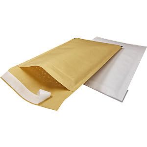 eurokraft | basic | Luftpolster-Versandtasche | Selbstklebeverschluss | LxB 350 x 250 mm | braun | VE 100 Stk von EUROKRAFT