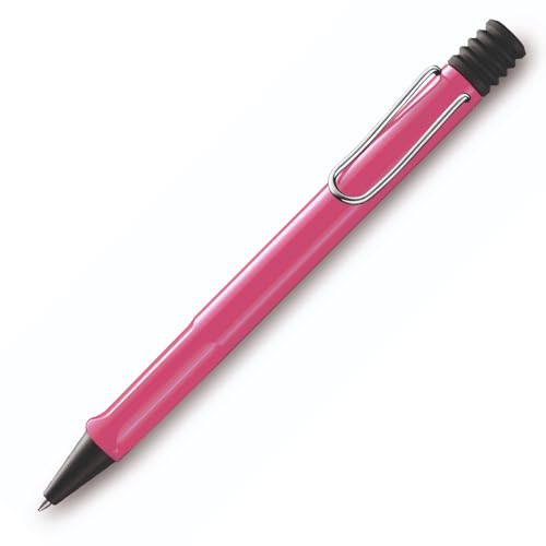 LAMY safari Kugelschreiber mit ergonomischem Griffstück & Strichstärke M - für angenehm langes Schreiben - aus robustem ASA Kunststoff - inklusive Großraummine M 16 (ohne Geschenkbox, Pink) von EUROPENS