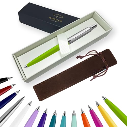 Parker Jotter Kugelschreiber Handschriftstifte & Schreibwaren – ideal für Weihnachten und Geschenke können graviert werden! (ohne Gravur, apfelgrün, Geschenkbox) von EUROPENS