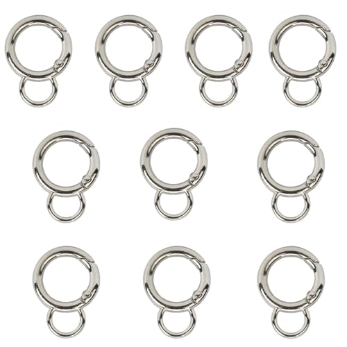 10 kleine Karabinerhaken aus Metall für Taschen, Geldbörsen, Handtaschen, Schlüsselanhänger, Schmuckherstellung, Bastelprojekte 10 kleine Karabinerhaken aus Metall für Taschen, Geldbörsen, Handtaschen, Schlüsselanhänger, Schmuckherstellung, Bastelprojekte von EUYueli