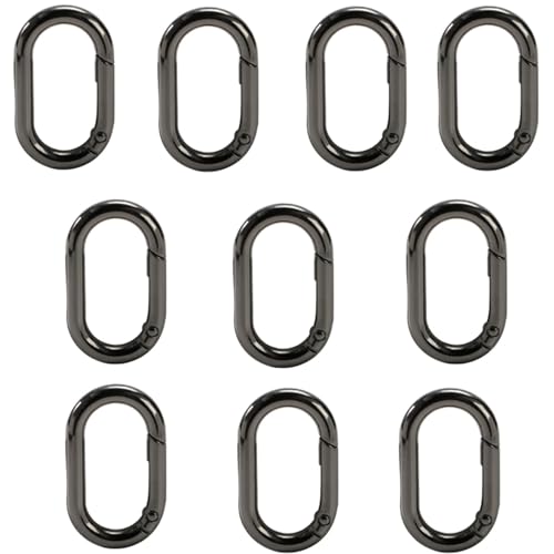 10 kleine Karabinerhaken aus Metall für Taschen, Geldbörsen, Handtaschen, Schlüsselanhänger, Schmuckherstellung, Bastelprojekte 10 kleine Karabinerhaken aus Metall für Taschen, Geldbörsen, Handtaschen, Schlüsselanhänger, Schmuckherstellung, Bastelprojekte von EUYueli