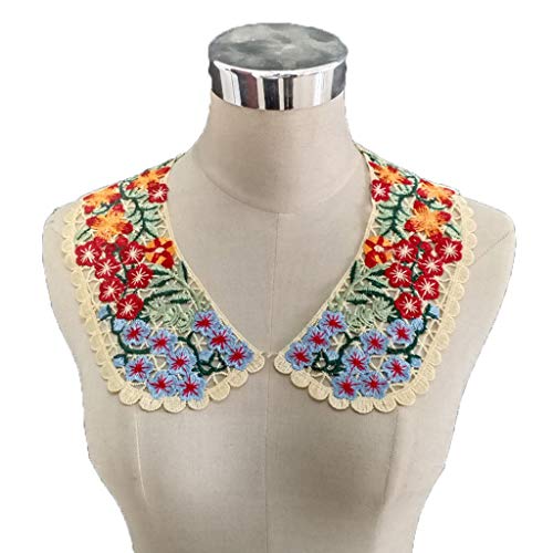 Bestickter Blumen-Ausschnitt, Spitzenapplikation, ausgehöhlt, Kunsthalsband Bestickter Blumen-Ausschnitt, Spitzenapplikation, ausgehöhlt, Kunsthalsband von EUYueli