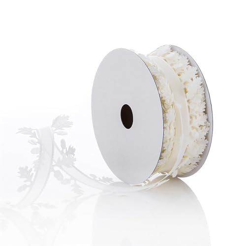 Dekoband mit Blättern, 40 mm breit, Weihnachtsdekoration, für Weihnachtskranz, Hochzeit, Dekoration, Verpackung, 20 m Dekoband mit Blättern, 40 mm breit, Weihnachtsdekoration, für Weihnachtskranz, Hochzeit, Dekoration, Verpackung, 20 m von EUYueli