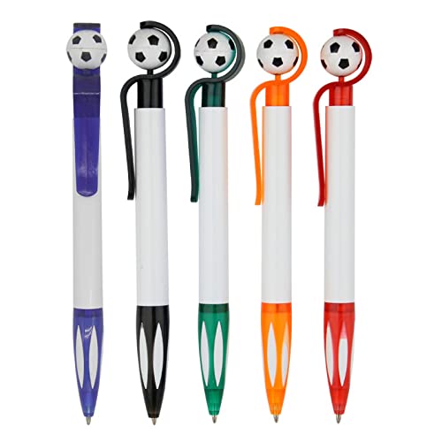 EUYueli 5 Stück Fußball-Kugelschreiber, 1,0 mm Spitze, reibungslos, nachfüllbar, für Büro, Hotel, lustige Schreibstifte EUYueli 5 Stück Fußball-Kugelschreiber, 1,0 mm Spitze, reibungslos, nachfüllbar, für Büro, Hotel, lustige Schreibstifte von EUYueli