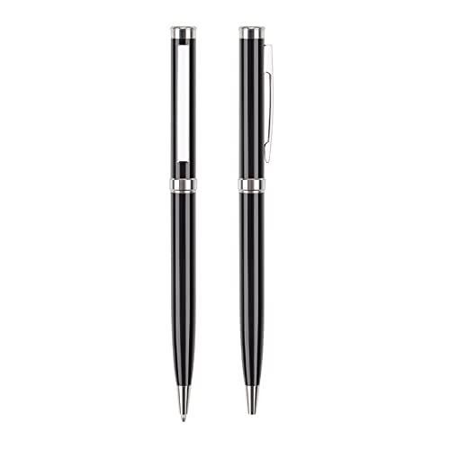 EUYueli Drehbarer Kugelschreiber, Gelschreiber, 0,5 mm Spitze, für Studenten, Lehrer, Manager, Anwalt, Professor, 2 Stück EUYueli Drehbarer Kugelschreiber, Gelschreiber, 0,5 mm Spitze, für Studenten, Lehrer, Manager, Anwalt, Professor, 2 Stück von EUYueli