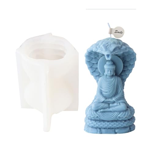 EUYueli Religiöse Silikonform, 3D-Buddha-Form für die Herstellung von Seife, Gips, Schreibtisch, Ornament, Heimdekoration EUYueli Religiöse Silikonform, 3D-Buddha-Form für die Herstellung von Seife, Gips, Schreibtisch, Ornament, Heimdekoration von EUYueli