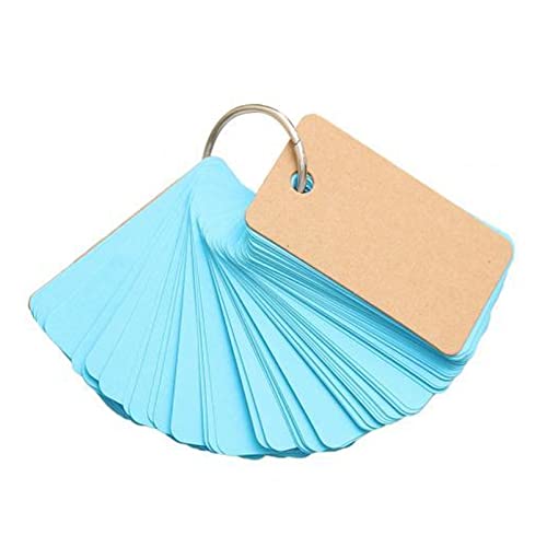 EUZLKDXU Haftnotiz 1 stück 230 Blatt Bindemittel Memo Pad Ring Kraftpapier Sticky Notes Schulpapier geeignet, um den täglichen Plan zu erinnern Haftnotiz Set(Blue) von EUZLKDXU