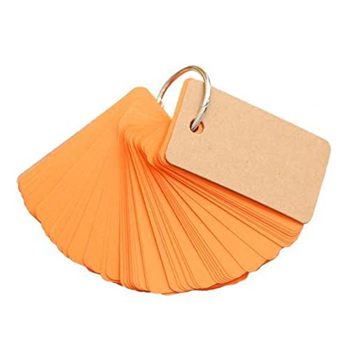 EUZLKDXU Haftnotiz 1 stück 230 Blatt Bindemittel Memo Pad Ring Kraftpapier Sticky Notes Schulpapier geeignet, um den täglichen Plan zu erinnern Haftnotiz Set(Orange) von EUZLKDXU