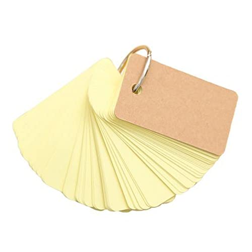 EUZLKDXU Haftnotiz 1 stück 230 Blatt Bindemittel Memo Pad Ring Kraftpapier Sticky Notes Schulpapier geeignet, um den täglichen Plan zu erinnern Haftnotiz Set(Yellow) von EUZLKDXU