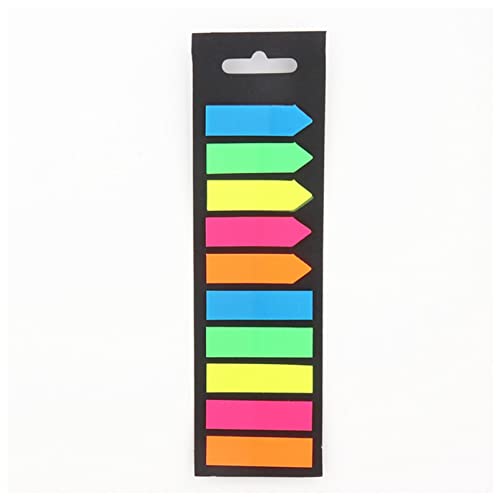 EUZLKDXU Haftnotiz 200 Blätter Fluoreszenz Selbstklebende Notizblock Haftnotizen Lesezeichen Marker Memo Aufkleber Papier Student Office Supplies Haftnotiz Set(C) von EUZLKDXU