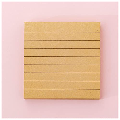 EUZLKDXU Haftnotiz 80 Blätter Kreatives Kraftpapier Convenience Note Leeres Gitter Horizontal Note Memo Pad Student Microte meuted Notepad Haftnotiz Set(3) von EUZLKDXU