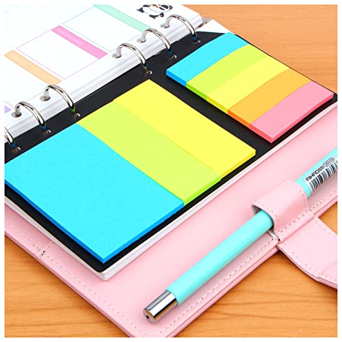 EUZLKDXU Haftnotiz A5A6 Planer Zubehör Farbe N 6-Loch Binder Haftnotizen Büroschule Liefert Planner Spirale Notizblock Haftnotiz Set von EUZLKDXU