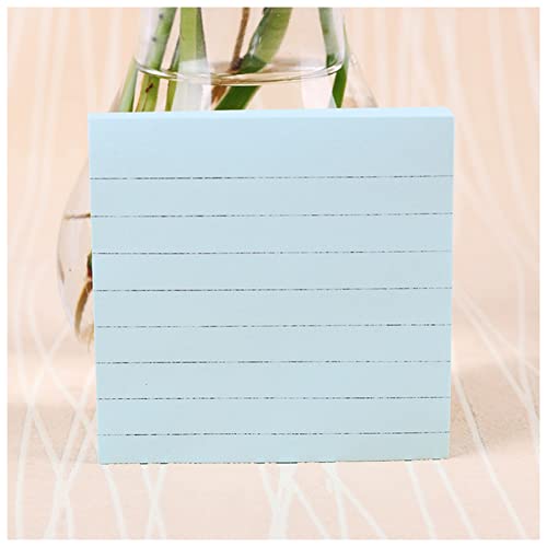 EUZLKDXU Haftnotiz Büro Briefpapier Haftnotizen Square Soild Farbe Memo Pad 80 Seiten Aufkleber Lesezeichen Point It Marker Memo Aufkleber Papier Haftnotiz Set(Blue) von EUZLKDXU