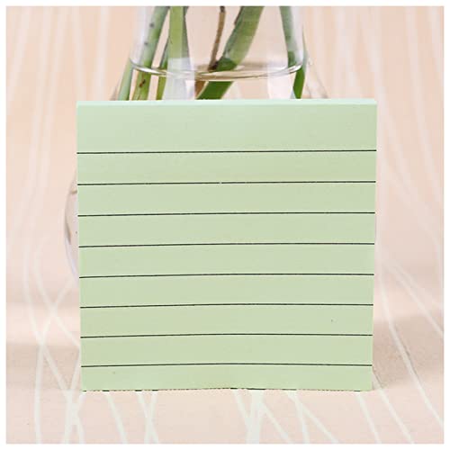 EUZLKDXU Haftnotiz Büro Briefpapier Haftnotizen Square Soild Farbe Memo Pad 80 Seiten Aufkleber Lesezeichen Point It Marker Memo Aufkleber Papier Haftnotiz Set(Light Green) von EUZLKDXU