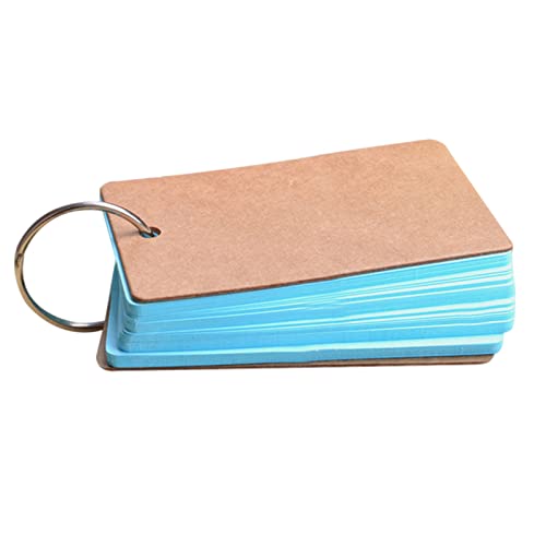 EUZLKDXU Haftnotiz Tragbare Schnalle Binder Memo Card Memo DIY. Leeres Kartenbeitrag Haftnotiz Set(Blue) von EUZLKDXU