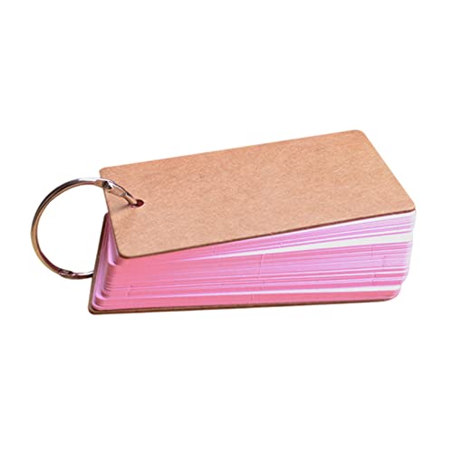 EUZLKDXU Haftnotiz Tragbare Schnalle Binder Memo Card Memo DIY. Leeres Kartenbeitrag Haftnotiz Set(Pink) von EUZLKDXU