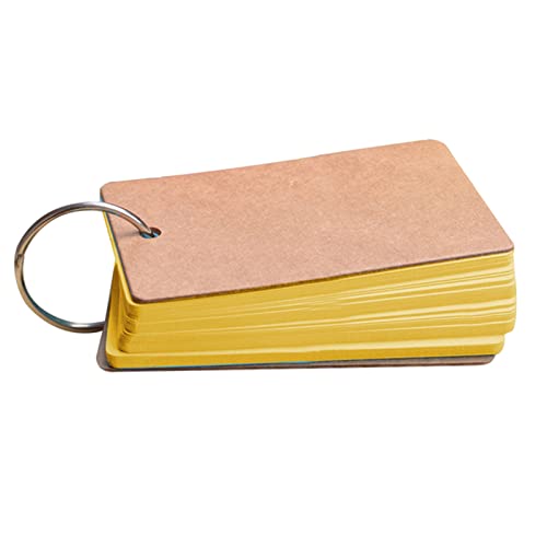 EUZLKDXU Haftnotiz Tragbare Schnalle Binder Memo Card Memo DIY. Leeres Kartenbeitrag Haftnotiz Set(Yellow) von EUZLKDXU