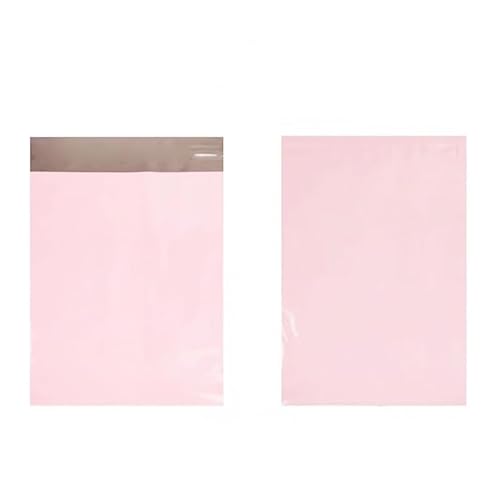 EVANEM 50 Stück Rosa Poly-Versandtaschen, wasserdichte Versandumschläge, Selbstklebende Posttransporttaschen, Express-Tasche (Color : 38X52cm 50pcs) von EVANEM