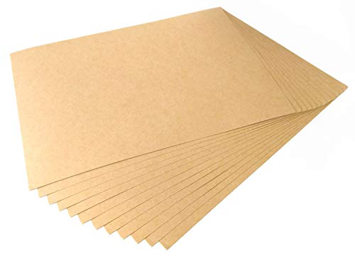 100 Blatt Kraftpapier, 160 g/m², A4, mattes Finish/Blanko-Druckpapier, Bastelbögen von EVG