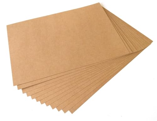 Evergreen Goods Kraftpapier, 230 g/m², A4, mattes Finish, 210 x 297 mm, blanko, für Tintenstrahl-/Laser-kompatibel, einfach anpassbar, ideal zum Basteln und Verpacken von Geschenken, 100 Blatt von EVG