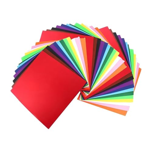 EVOKK Regenbogen-Karten im A4-Format, 70 Stück, 170 g/m², Premium-Qualität, verschiedene helle Farben, ideal zum Basteln, Scrapbooking, Kartenherstellung, Druck und Schulprojekte von EVOKK