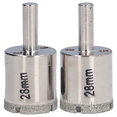 28 -mm -Glasloch -Säge aus Edelstahl Emery Opener für Granit Keramikmarmor 2 PCS von EVTSCAN