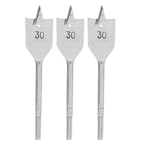 3pcs flaches Holzbohrer Bit Set Spade Bowing Holzbearbeitung mit hohem Kohlenstoffstahl -Bohrwerkzeug 30 mm von EVTSCAN