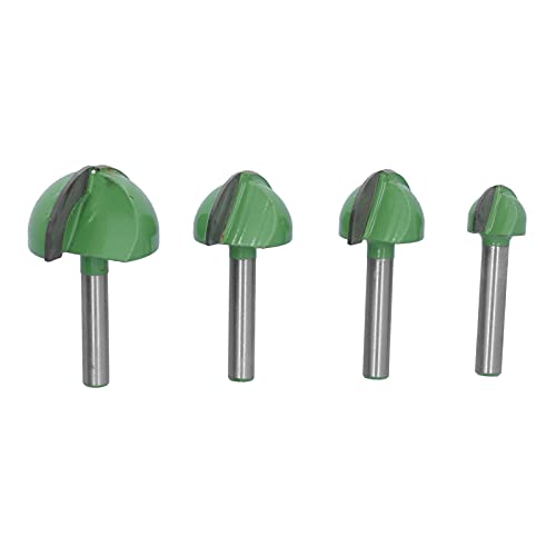 4pcs Cove Box Router Bit runde Nase 2 Flöten -Wolfram -Stahl CNC Holzbearbeitungsgeräte für die Gravurdekoration von EVTSCAN