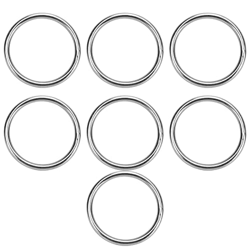 7 Stück Metall-O-Ring, wasserdicht, rostfrei, 304 Edelstahl, stark belastbar, nahtlos geschweißter runder O-Ring (8 * 80mm) von EVTSCAN