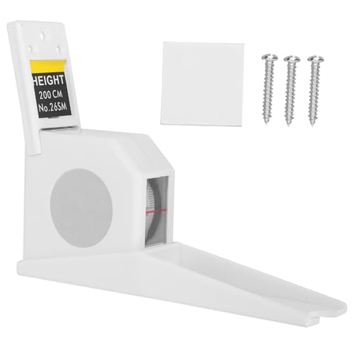 EVTSCAN 2 Meter Höhenstaturmesser Retraktierbares Messband Lineal Metallmesswerkzeug (White) von EVTSCAN