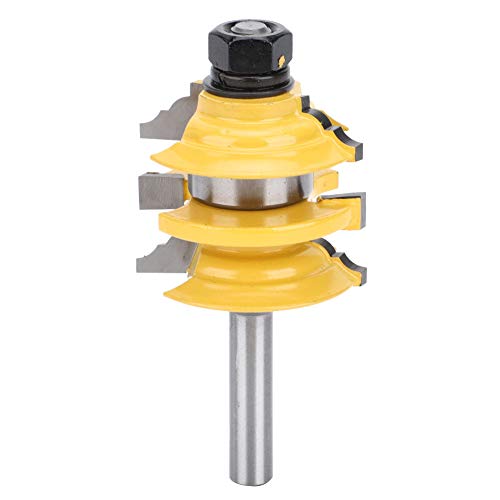 EVTSCAN 8mm Holzrouter Bit, Yg6 Legierteköpfe, Karosseriestahlkörper, Wärmebeschichtung, für Schränke, Türen, Zapfengelenk, Holzbearbeitungsbegeisterte von EVTSCAN