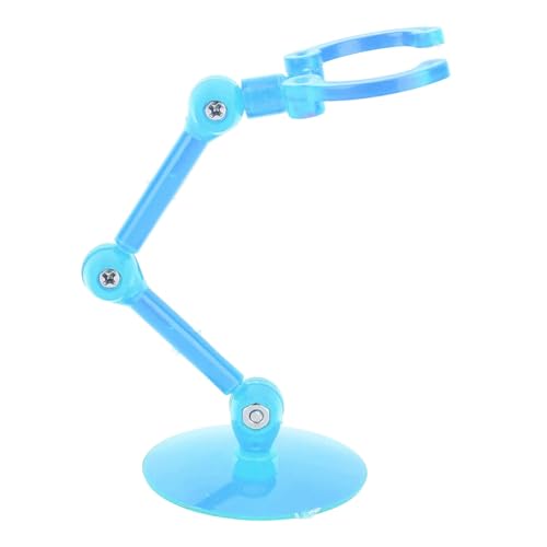 EVTSCAN Aktionsständer Kunststoff -Displayhalter Mini Puppenmodell unterstützen robuste Einflüsse für Anime -Figuren Anzeige (Transparent Blue) von EVTSCAN