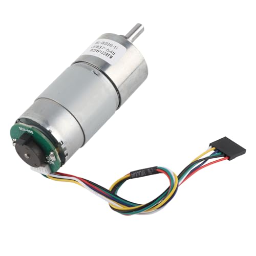 EVTSCAN großer Torsionsgetriebe Motor mit Encoder 12/24 -V -Stromgeschwindigkeitsreduzierung 10~1500 U/min Drehzahl (24V, Speed 100) von EVTSCAN