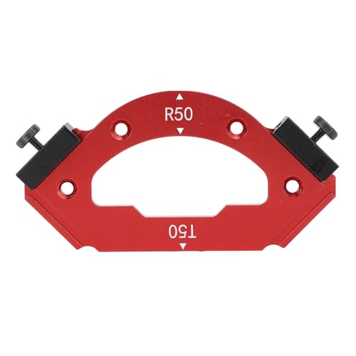 Eckrouter -Vorlage Aluminiumlegierung Innerer Außenrund -Eckradius -Jig Holzbearbeitung R50 T50 von EVTSCAN