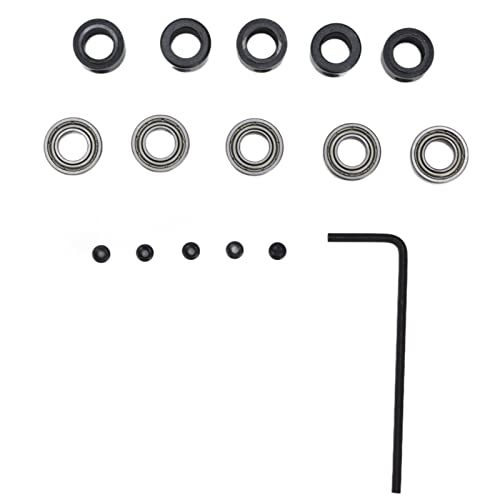 Router -Bit -Lager -Stahlboden mit unten montiertem Ball Guide Tool Set Kit Stabiles Stahlmaterial 5 Sets Einfach zu installieren von EVTSCAN