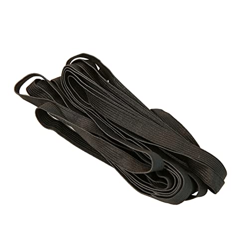 EVYIENEN Gummiband Schwarz 10mm Breit - 10 Meter, Elastisches Band Elastische Gummiband für Hosengummi Haushalt DIY Handwerk Stoffe Zum Nahen von EVYIENEN