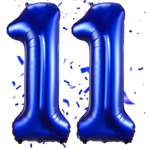 EWODEIEW Luftballon Zahlen 11 Blau,40 Zoll Blau Luftballon 11,Dunkelblau Zahlenballon 11 Helium Ballon Folienballon 11. Geburtstagsdeko for Mädchen Jungen Birthday Party Geburtstag Dekor EWODEIEW Luftballon Zahlen 11 Blau,40 Zoll Blau Luftballon 11,Dunkelblau Zahlenballon 11 Helium Ballon Folienballon 11. Geburtstagsdeko for Mädchen Jungen Birthday Party Geburtstag Dekor von EWODEIEW