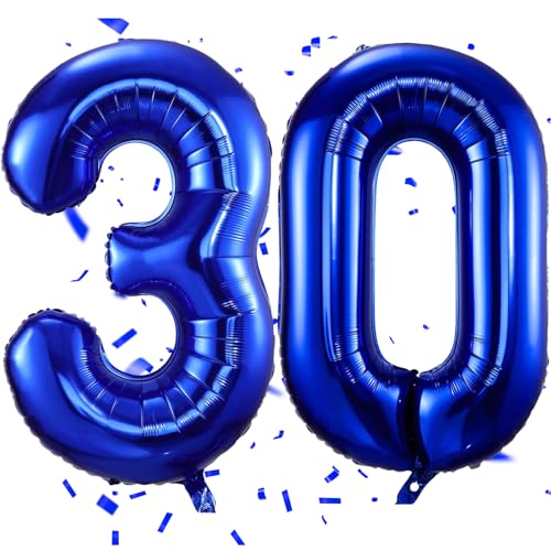 EWODEIEW Luftballon Zahlen 30 Blau,40 Zoll Blau Luftballon 30,Dunkelblau Zahlenballon 30 Helium Ballon Folienballon 30. Geburtstagsdeko for Männer Frauen 30.Geburtstagsparty Jubiläum EWODEIEW Luftballon Zahlen 30 Blau,40 Zoll Blau Luftballon 30,Dunkelblau Zahlenballon 30 Helium Ballon Folienballon 30. Geburtstagsdeko for Männer Frauen 30.Geburtstagsparty Jubiläum von EWODEIEW