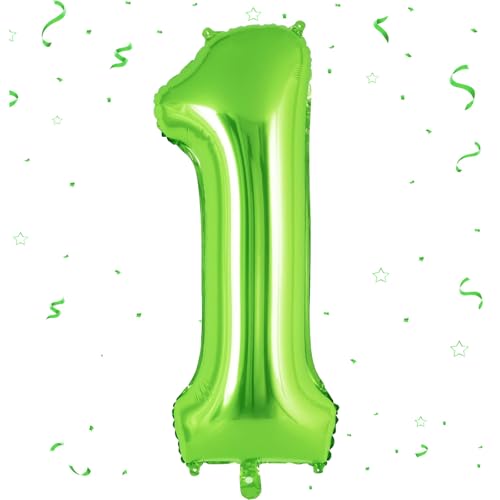 EWODEIEW Zahlen Luftballon 1 Grün,40 Zoll Luftballon Zahlen 1 Folien Ballon,Luftballon 1. Geburtstagsdeko Mädchen Riesen Folienballon 1. for Mädchen Jungen Birthday Party Geburtstag Dekor EWODEIEW Zahlen Luftballon 1 Grün,40 Zoll Luftballon Zahlen 1 Folien Ballon,Luftballon 1. Geburtstagsdeko Mädchen Riesen Folienballon 1. for Mädchen Jungen Birthday Party Geburtstag Dekor von EWODEIEW