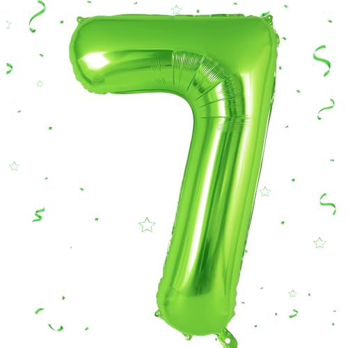 EWODEIEW Zahlen Luftballon 7 Grün,40 Zoll Luftballon Zahlen 7 Folien Ballon,Luftballon 7. Geburtstagsdeko Mädchen Riesen Folienballon 7. for Mädchen Jungen Birthday Party Geburtstag Dekor EWODEIEW Zahlen Luftballon 7 Grün,40 Zoll Luftballon Zahlen 7 Folien Ballon,Luftballon 7. Geburtstagsdeko Mädchen Riesen Folienballon 7. for Mädchen Jungen Birthday Party Geburtstag Dekor von EWODEIEW
